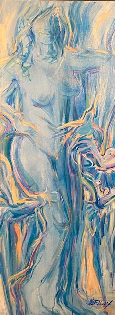 "Smile" 22 x 60" oil