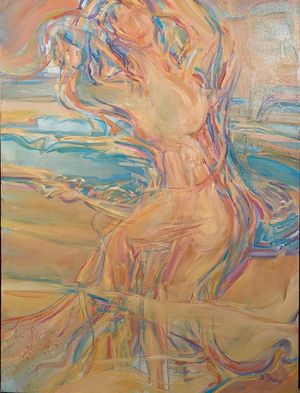 "Beach Dance" oil 30 x 40