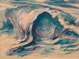 " Wave 1 " oil 8"x 10"