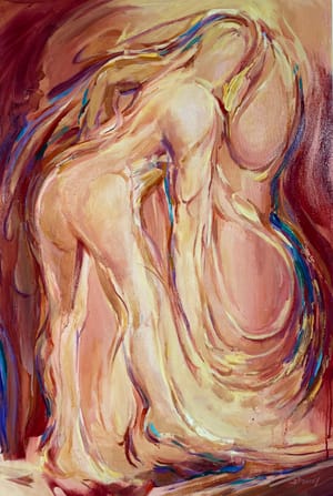 "Zumba Sweat" oil 24" x 36"